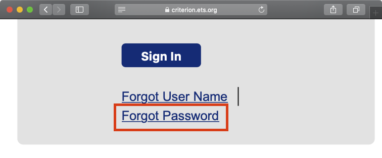 Forgot Password機能